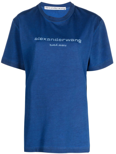 Alexander Wang T Shirt In Blue