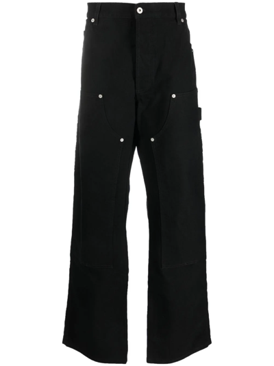 Heron Preston Canvas Carpenter Trousers In Black