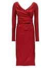 Dolce & Gabbana Woman Midi Dress Red Size 6 Acetate, Polyamide, Elastane