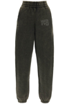 Alexander Wang Graphic Sweatpant In Army Green (khaki)