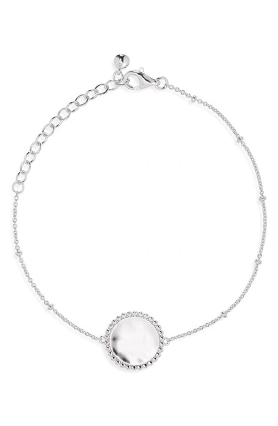 Monica Vinader Womens Sterling Silver Deia Beaded Recycled Sterling-silver Pendant Bracelet