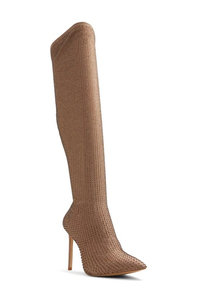 ALDO NASSIA EMBELLISHED POINTED TOE OVER THE KNEE BOOT