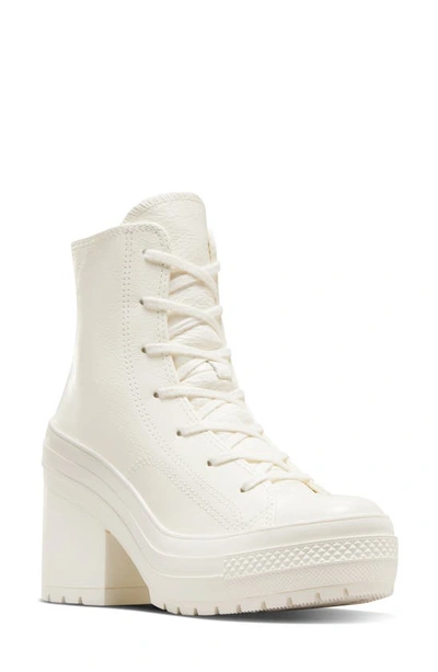 Converse Gender Inclusive Chuck 70 De Luxe Heel Sneaker In Egret Silver