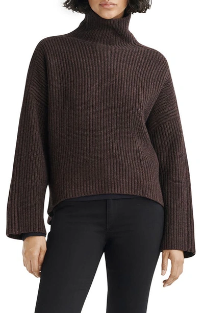 Rag & Bone Women's Connie Wool Turtleneck Sweater In Dark Brown