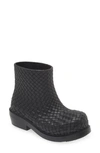 Bottega Veneta Fireman Ankle Boot Rubber In Black