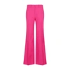 Chloé Wool Flared Pants In Pink &amp; Purple
