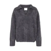 Lisa Yang Kerry Cashmere Sweater In Graphite_brushed
