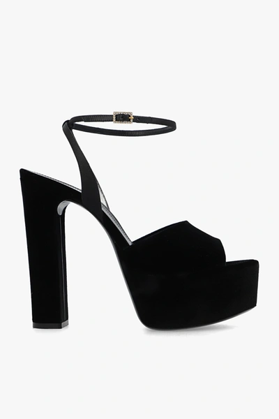 Saint Laurent Jodie Platform Sandals In New