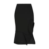Bottega Veneta Split Detail Skirt In Black