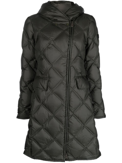 Peuterey Proxie Mqe Diamond-quilted Coat In Green