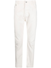Brunello Cucinelli Relaxed Fit Denim Trousers In White