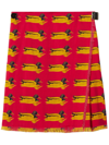 BURBERRY PRINTED WOOL SKIRT