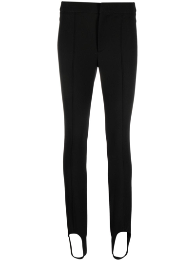 Moncler Twill Slim-leg Stirrup Ski Pants In Black