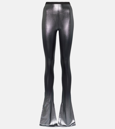 Rick Owens Carmen Metallic Flared Trousers In Multicoloured