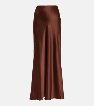 The Sei Bias Maxi Skirt In Chocolate