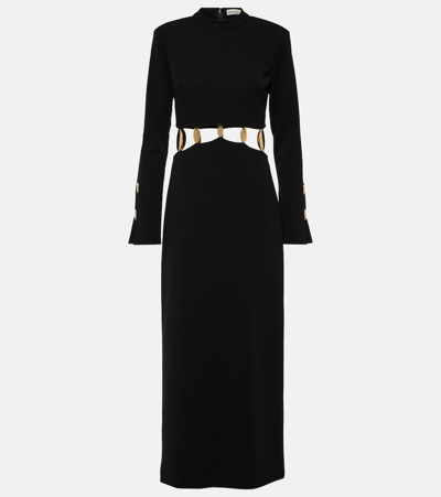 Simkhai Embellished Gloria Cut-out Gown In Black