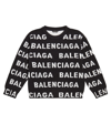 Balenciaga Wool Sweater In Black