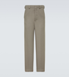 AMI ALEXANDRE MATTIUSSI WOOL-BLEND STRAIGHT PANTS