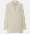 THE ROW MALON SILK BLOUSE