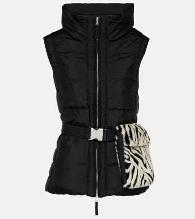 Jet Set Gardena Puffer Vest In Black