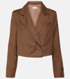 AG X EMRATA BERLIN CROPPED WOOL BLAZER