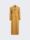 Khaite Single-breasted Wool-blend Coat In Camel
