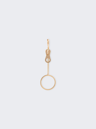 Delfina Delettrez Zip Earring In Gold