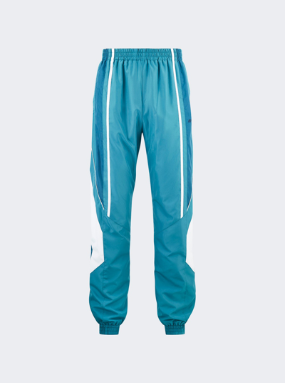 Martine Rose Rose Sport Paneled Track Pants In Teal White