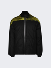 Rick Owens Down Flight Jacket In Acid Melange And Black