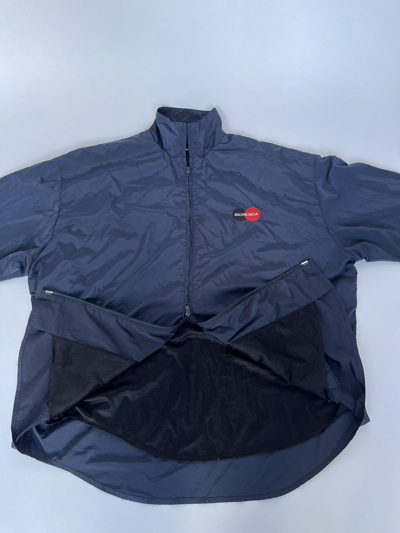 Pre-owned Balenciaga Runway Mastercard Credit Card Logo Windbreaker ...