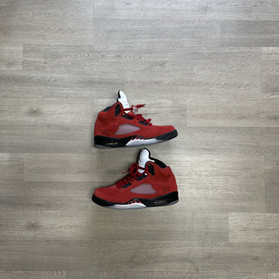 Pre-owned Jordan Nike - Air Jordan 5 “raging Bulls” Shoes In Red