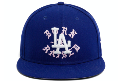 Pre-owned Nike Sb Born X Raised New Era Dodgers Rocker Hat Blue/pink
