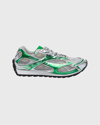 Bottega Veneta Technical Fishnet Sneaker In Green Metallic