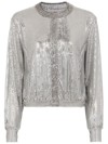 Rabanne Silver Chainmail Bomber Jacket In Metallic