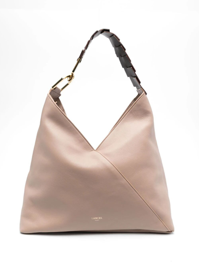 Lancel Pagode Leather Shoulder Bag In Brown