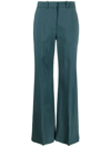 Joseph Morissey Stretch-wool Twill Straight-leg Pants In Blue