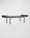 Arteriors Lanny Bench, 60" In Gray
