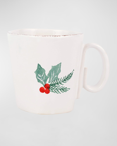 Vietri Lastra Evergreen Mug In Green