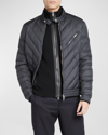 Moncler Man Down Jacket Black Size 5 Polyamide In Black