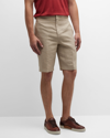 LORO PIANA MEN'S BERMUDA BAY LINEN BERMUDA SHORTS