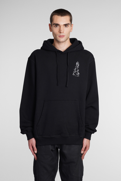 Maharishi Reflective Dragon Organic Cotton Hoodie In Black