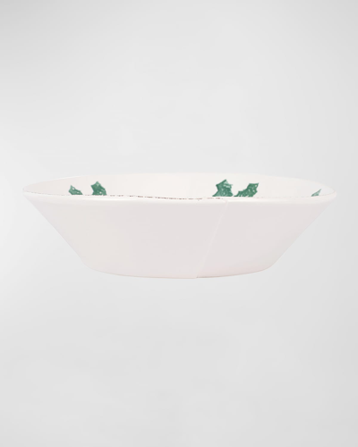 Vietri Lastra Evergreen Large Shallow Serving Bowl In Green