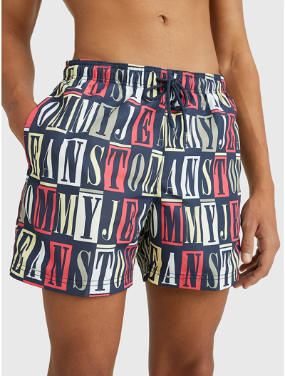 Tommy Hilfiger Tj Print 7" Swim Trunk In Tj Type Print