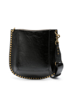 ISABEL MARANT BLACK OSKAN STUDDED SHOULDER BAG