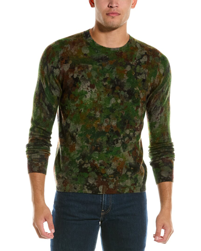 AUTUMN CASHMERE AUTUMN CASHMERE SPLATTER PAINT PRINT WOOL & CASHMERE-BLEND CREWNECK SWEATER