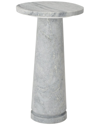 Safavieh Couture Valentia Round Marble Accent Table In Gray