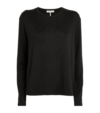 Rag & Bone Fine-knit Sweater In Black