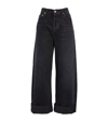 Citizens Of Humanity Ayla Wide-leg Organic Jeans In Voila (washed Black)