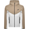 Nike Tech Fleece Windrunner Zip Hoodie In White