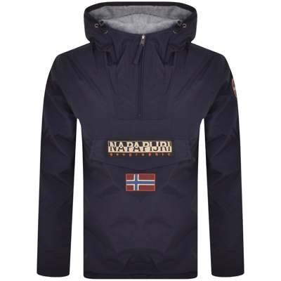 Napapijri Man Jacket Navy Blue Size Xxl Polyamide